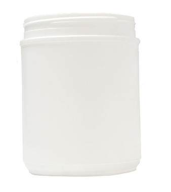 White Plastic 5 lb (2.27 kg) Canister - Without Lids - 57 pack,CN330, Mann Lake Ltd.