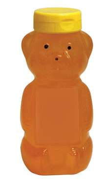 12 oz Opaque Plastic Bears - 24 pack w/lids,CN535, Mann Lake Ltd.